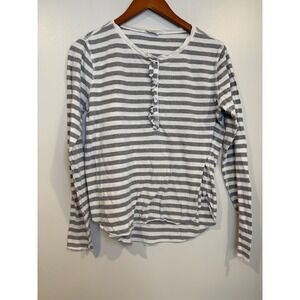 Lucky Brand Womens Henley Top Small
Ruffle Boho Causal Basic Cottagecore Soft